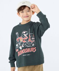 SHIPS / シップス Tシャツ | 【SHIPS KIDS別注】ARCH＆LINE:100〜130cm / ダイナソー  ロングスリーブ Tシャツ