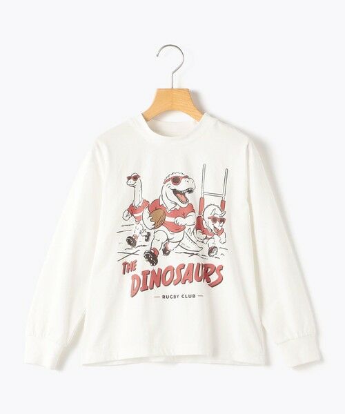 SHIPS / シップス Tシャツ | 【SHIPS KIDS別注】ARCH＆LINE:100〜130cm / ダイナソー  ロングスリーブ Tシャツ | 詳細6