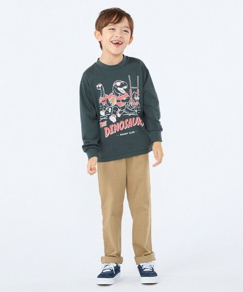 SHIPS / シップス Tシャツ | 【SHIPS KIDS別注】ARCH＆LINE:100〜130cm / ダイナソー  ロングスリーブ Tシャツ | 詳細11