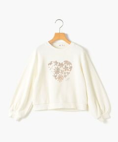 SHIPS / シップス スウェット | SHIPS KIDS:100〜130cm /スパンコールフラワー ハート スウェット