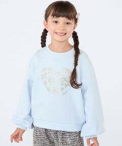 SHIPS / シップス スウェット | SHIPS KIDS:100〜130cm /スパンコールフラワー ハート スウェット