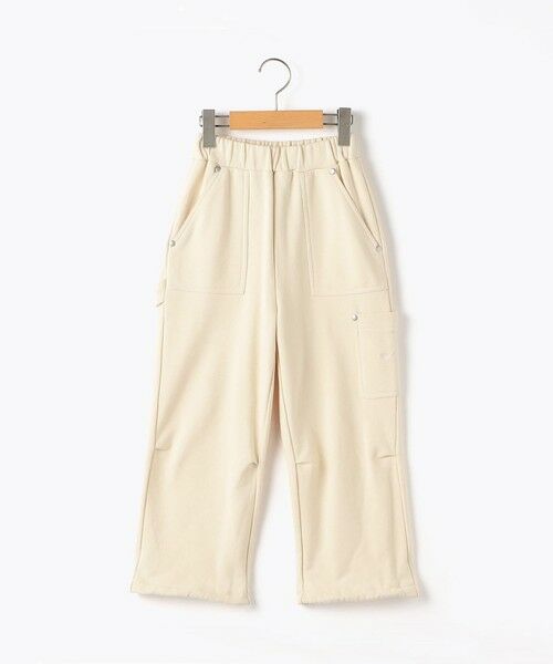 SHIPS / シップス チノ・ワークパンツ | 【SHIPS KIDS別注】ARCH＆LINE:100〜130cm / コットン スウェット カーゴ パンツ（ベージュ）