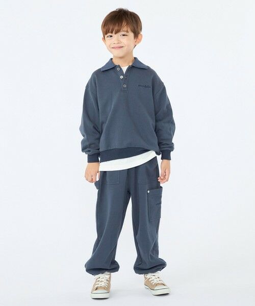 SHIPS / シップス チノ・ワークパンツ | 【SHIPS KIDS別注】ARCH＆LINE:100〜130cm / コットン スウェット カーゴ パンツ | 詳細11
