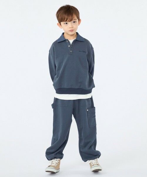 SHIPS / シップス チノ・ワークパンツ | 【SHIPS KIDS別注】ARCH＆LINE:100〜130cm / コットン スウェット カーゴ パンツ | 詳細8