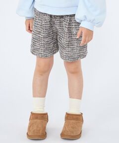 SHIPS / シップス ショート・ハーフ・半端丈パンツ | SHIPS KIDS:100〜130cm / 〈手洗い可能〉シャイニー ツイード ショートパンツ