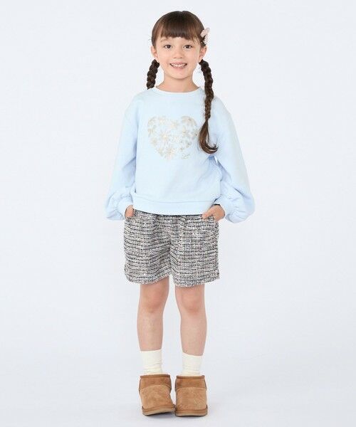 SHIPS / シップス ショート・ハーフ・半端丈パンツ | SHIPS KIDS:100〜130cm / 〈手洗い可能〉シャイニー ツイード ショートパンツ | 詳細5