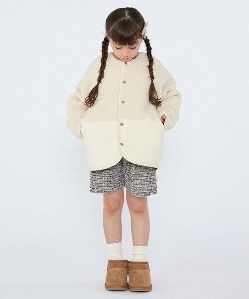 SHIPS / シップス ショート・ハーフ・半端丈パンツ | SHIPS KIDS:100〜130cm / 〈手洗い可能〉シャイニー ツイード ショートパンツ | 詳細7