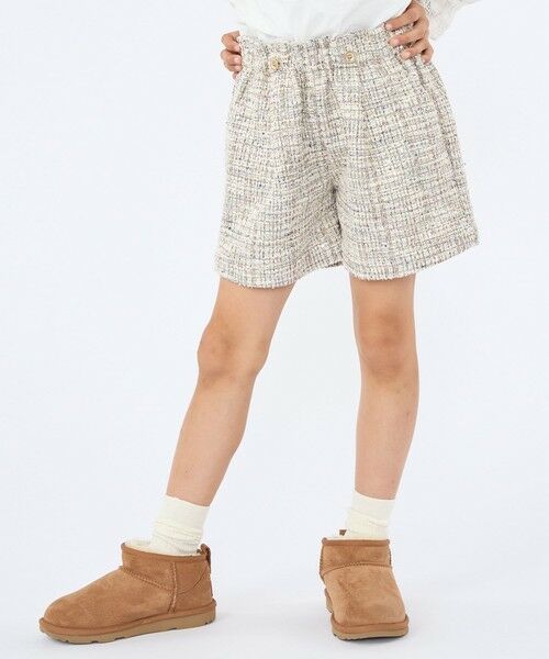 SHIPS / シップス ショート・ハーフ・半端丈パンツ | SHIPS KIDS:100〜130cm / 〈手洗い可能〉シャイニー ツイード ショートパンツ | 詳細12