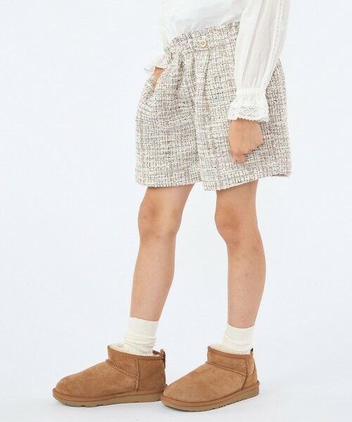 SHIPS / シップス ショート・ハーフ・半端丈パンツ | SHIPS KIDS:100〜130cm / 〈手洗い可能〉シャイニー ツイード ショートパンツ | 詳細13