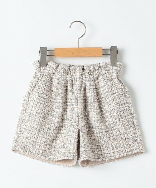 SHIPS / シップス ショート・ハーフ・半端丈パンツ | SHIPS KIDS:100〜130cm / 〈手洗い可能〉シャイニー ツイード ショートパンツ | 詳細19