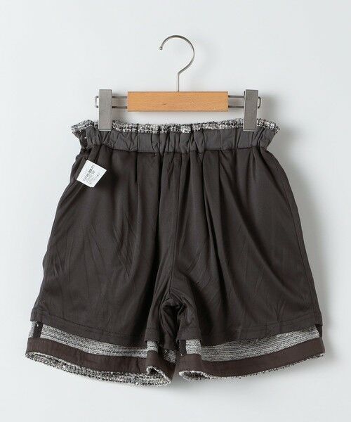 SHIPS / シップス ショート・ハーフ・半端丈パンツ | SHIPS KIDS:140〜150cm / 〈手洗い可能〉シャイニー ツイード ショートパンツ | 詳細2