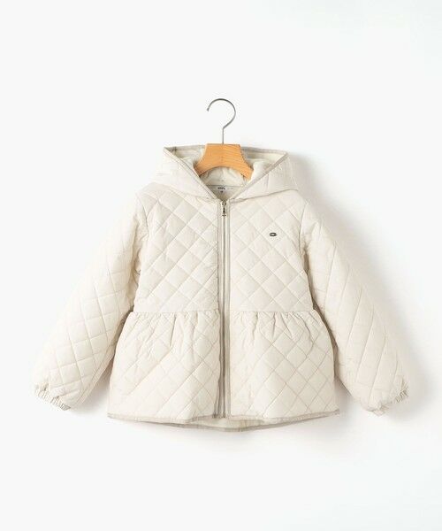 SHIPS / シップス その他アウター | SHIPS KIDS:80〜90cm /〈洗濯機可能〉 キルト ペプラム  ジップ ジャケット（オフホワイト）