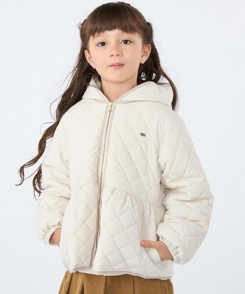 SHIPS / シップス その他アウター | SHIPS KIDS:100〜130cm /〈洗濯機可能〉 キルト ペプラム ジップ ジャケット | 詳細1
