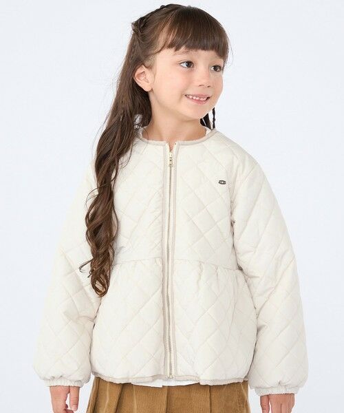 SHIPS / シップス その他アウター | SHIPS KIDS:100〜130cm /〈洗濯機可能〉 キルト ペプラム ジップ ジャケット | 詳細4