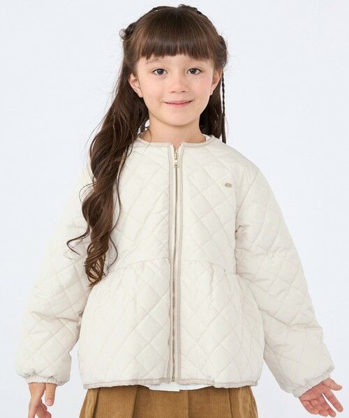 SHIPS / シップス その他アウター | SHIPS KIDS:100〜130cm /〈洗濯機可能〉 キルト ペプラム ジップ ジャケット | 詳細5