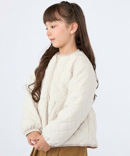 SHIPS / シップス その他アウター | SHIPS KIDS:100〜130cm /〈洗濯機可能〉 キルト ペプラム ジップ ジャケット | 詳細6