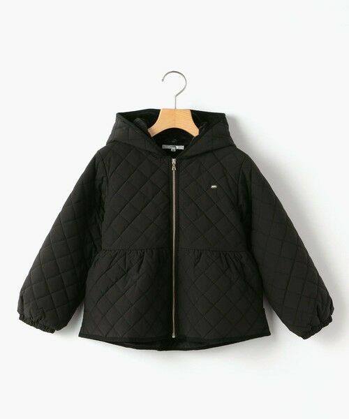 SHIPS / シップス その他アウター | SHIPS KIDS:100〜130cm /〈洗濯機可能〉 キルト ペプラム ジップ ジャケット(ブラック)