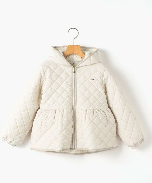 SHIPS / シップス その他アウター | SHIPS KIDS:140〜150cm /〈洗濯機可能〉 キルト ペプラム  ジップ ジャケット（オフホワイト）