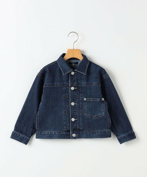 SHIPS / シップス Gジャン・デニムジャケット | SHIPS KIDS:100〜130cm /ヴィンテージ ライク デニム ジャケット（ネイビー）