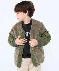 SHIPS / シップス ブルゾン | SHIPS KIDS:100〜130cm /〈洗濯機可能〉ボア×キルティング リバーシブル ブルゾン