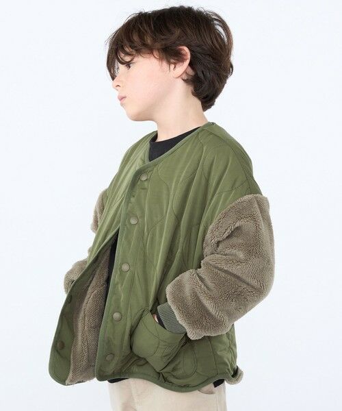 SHIPS / シップス ブルゾン | SHIPS KIDS:100〜130cm /〈洗濯機可能〉ボア×キルティング リバーシブル ブルゾン | 詳細4