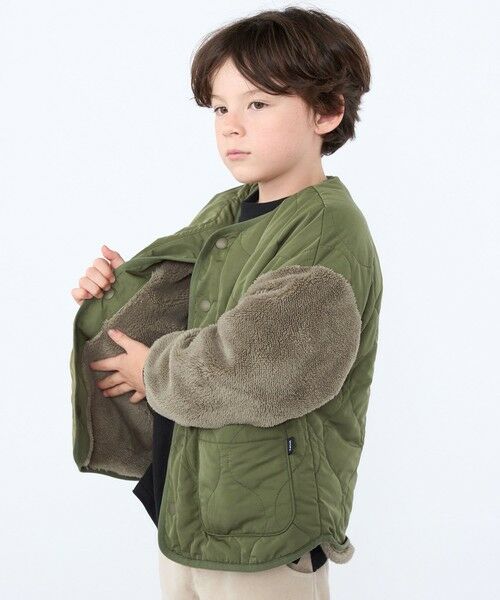 SHIPS / シップス ブルゾン | SHIPS KIDS:100〜130cm /〈洗濯機可能〉ボア×キルティング リバーシブル ブルゾン | 詳細5
