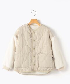 SHIPS / シップス ブルゾン | SHIPS KIDS:140〜160cm /〈洗濯機可能〉ボア×キルティング リバーシブル ブルゾン