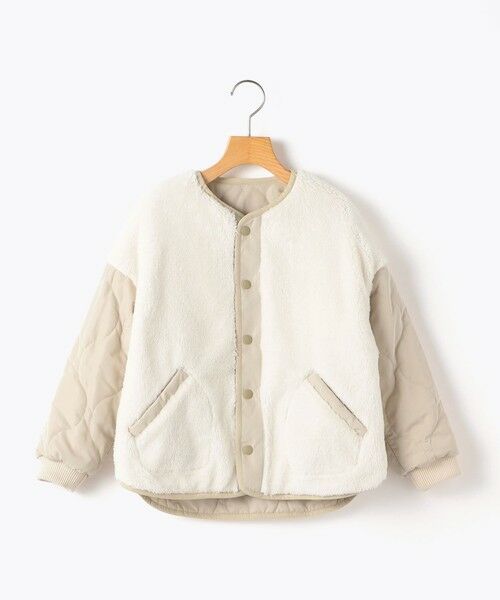 SHIPS / シップス ブルゾン | SHIPS KIDS:140〜160cm /〈洗濯機可能〉ボア×キルティング リバーシブル ブルゾン | 詳細1