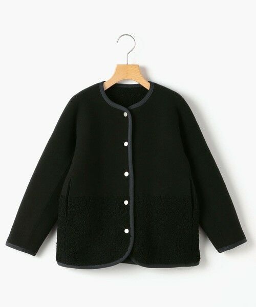 SHIPS / シップス ブルゾン | SHIPS KIDS:140〜150cm/〈手洗い可能〉リバーシブル ボア ブルゾン（ネイビー）