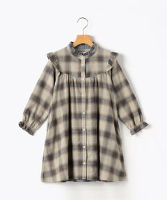 SHIPS / シップス ミニ丈・ひざ丈ワンピース | SHIPS KIDS:80〜90cm / ネル チェック  ワンピース