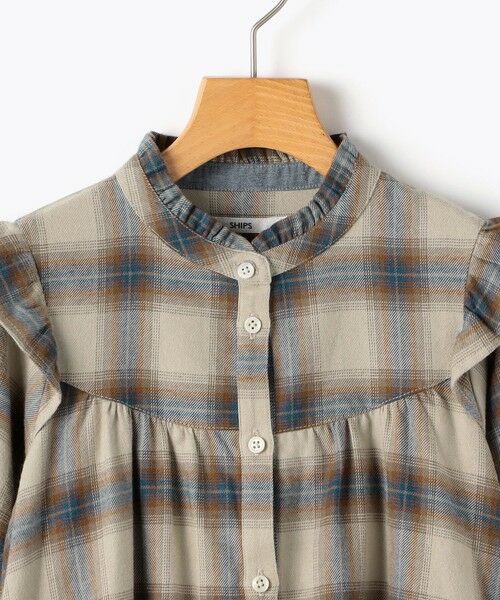 SHIPS / シップス ミニ丈・ひざ丈ワンピース | SHIPS KIDS:80〜90cm / ネル チェック  ワンピース | 詳細2