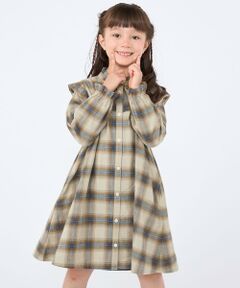 SHIPS / シップス ミニ丈・ひざ丈ワンピース | SHIPS KIDS:100〜130cm / ネル チェック  ワンピース
