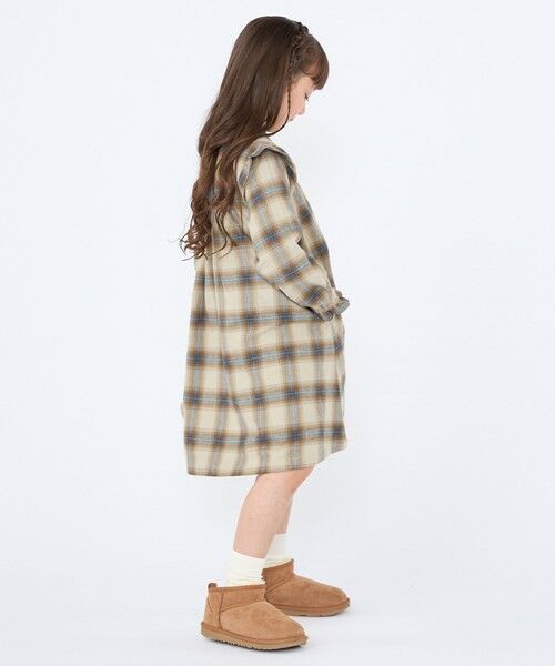 SHIPS / シップス ミニ丈・ひざ丈ワンピース | SHIPS KIDS:100〜130cm / ネル チェック ワンピース | 詳細9