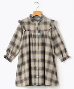 SHIPS / シップス ミニ丈・ひざ丈ワンピース | SHIPS KIDS:140〜150cm / ネル チェック ワンピース