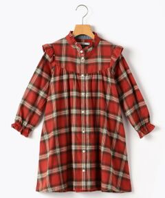 SHIPS / シップス ミニ丈・ひざ丈ワンピース | SHIPS KIDS:140〜150cm / ネル チェック ワンピース