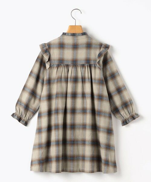 SHIPS / シップス ミニ丈・ひざ丈ワンピース | SHIPS KIDS:140〜150cm / ネル チェック ワンピース | 詳細1