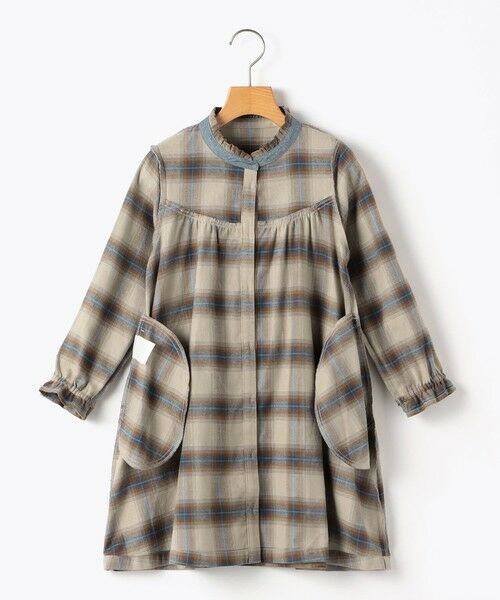 SHIPS / シップス ミニ丈・ひざ丈ワンピース | SHIPS KIDS:140〜150cm / ネル チェック ワンピース | 詳細6