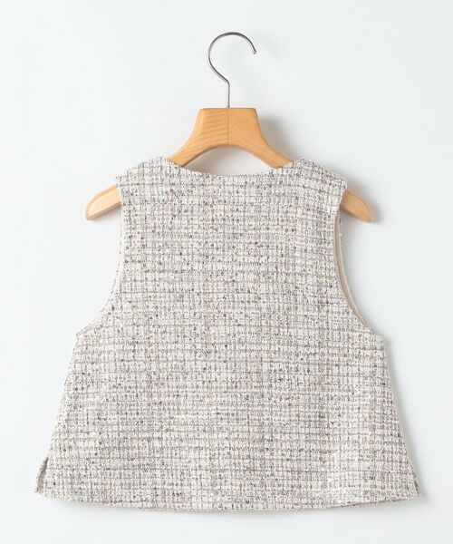 SHIPS / シップス ベスト | SHIPS KIDS:100〜130cm / 〈手洗い可能〉シャイニー ツイード ベスト | 詳細8