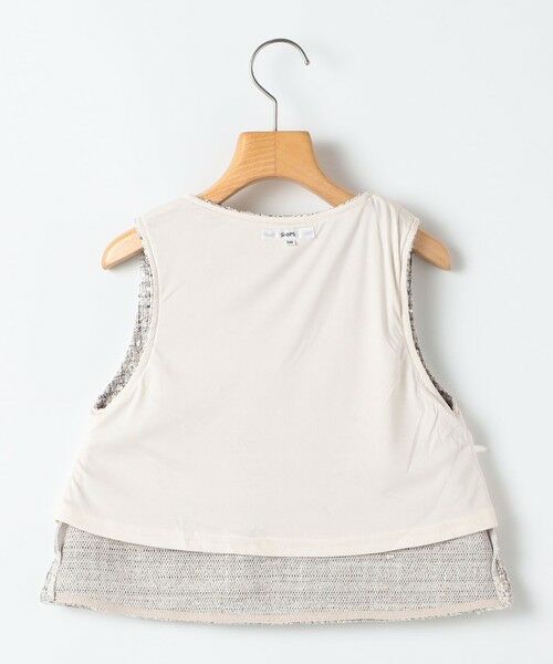 SHIPS / シップス ベスト | SHIPS KIDS:100〜130cm / 〈手洗い可能〉シャイニー ツイード ベスト | 詳細10