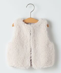 SHIPS / シップス ベスト | 〈手洗い可能〉SHIPS KIDS:80〜95cm / フェイクファー リバティ ベスト