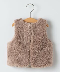 SHIPS / シップス ベスト | 〈手洗い可能〉SHIPS KIDS:80〜95cm / フェイクファー リバティ ベスト