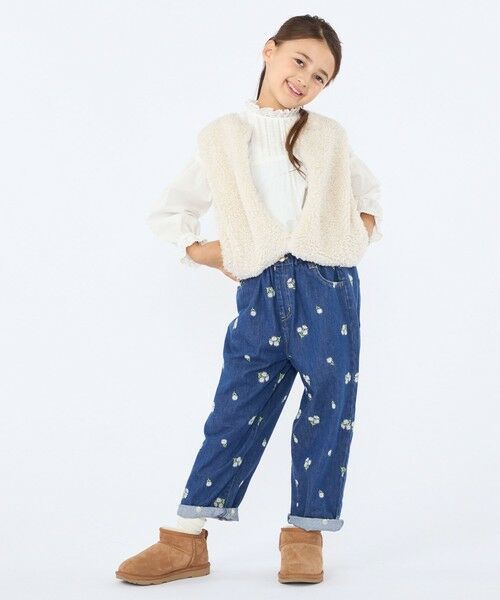 SHIPS / シップス ベスト | 〈手洗い可能〉SHIPS KIDS:100〜140cm / フェイクファー リバティ ベスト | 詳細5