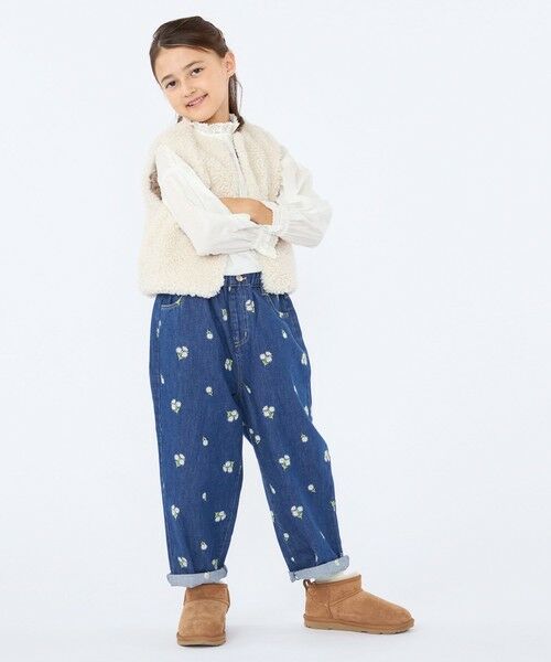 SHIPS / シップス ベスト | 〈手洗い可能〉SHIPS KIDS:100〜140cm / フェイクファー リバティ ベスト | 詳細7