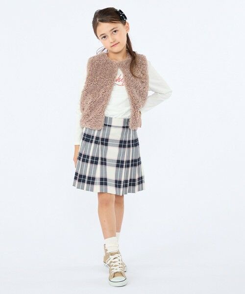 SHIPS / シップス ベスト | 〈手洗い可能〉SHIPS KIDS:100〜140cm / フェイクファー リバティ ベスト | 詳細22