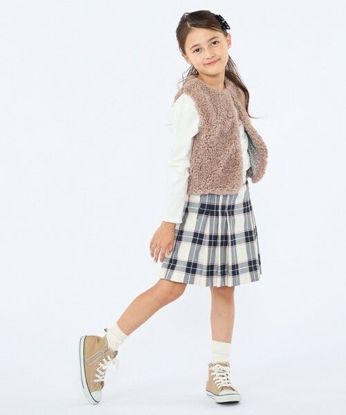 SHIPS / シップス ベスト | 〈手洗い可能〉SHIPS KIDS:100〜140cm / フェイクファー リバティ ベスト | 詳細23