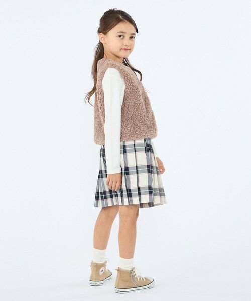 SHIPS / シップス ベスト | 〈手洗い可能〉SHIPS KIDS:100〜140cm / フェイクファー リバティ ベスト | 詳細25