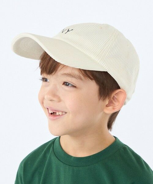 SHIPS / シップス キャップ | SHIPS KIDS:コーデュロイ ロゴ キャップ | 詳細1
