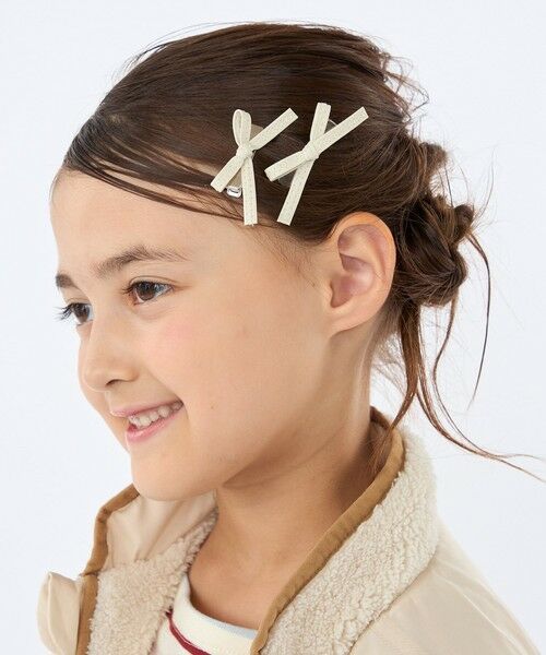 SHIPS / シップス その他 | SHIPS KIDS:リボン ヘアクリップ セット（アイボリー）
