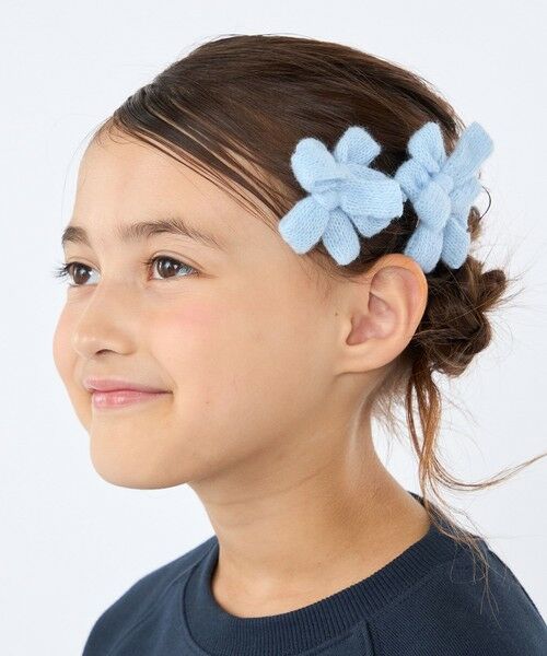 SHIPS / シップス ヘアピン | SHIPS KIDS:リボン モチーフ ニット ヘアクリップ セット | 詳細3