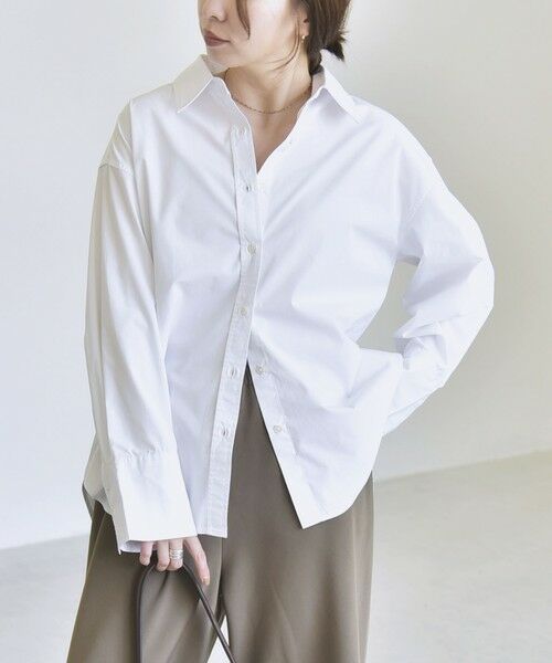 SHIPS / シップス シャツ・ブラウス | 《予約》quaranciel:〈UVカット/洗濯機可能〉UNITO plus レギュラーカラー ルーズ シャツ | 詳細4